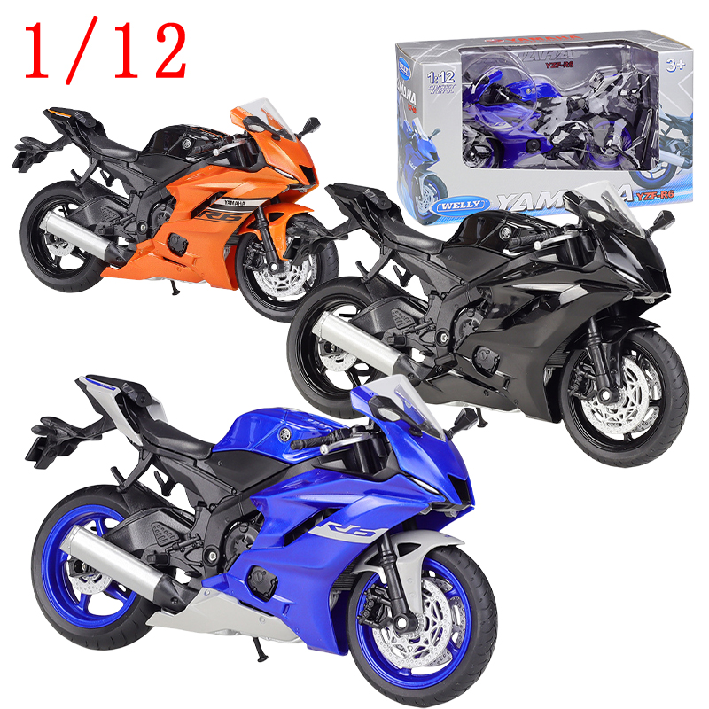 Model Kit Yamaha - WELLY Diecast 1/12 Schaal Yamaha Motorfiets