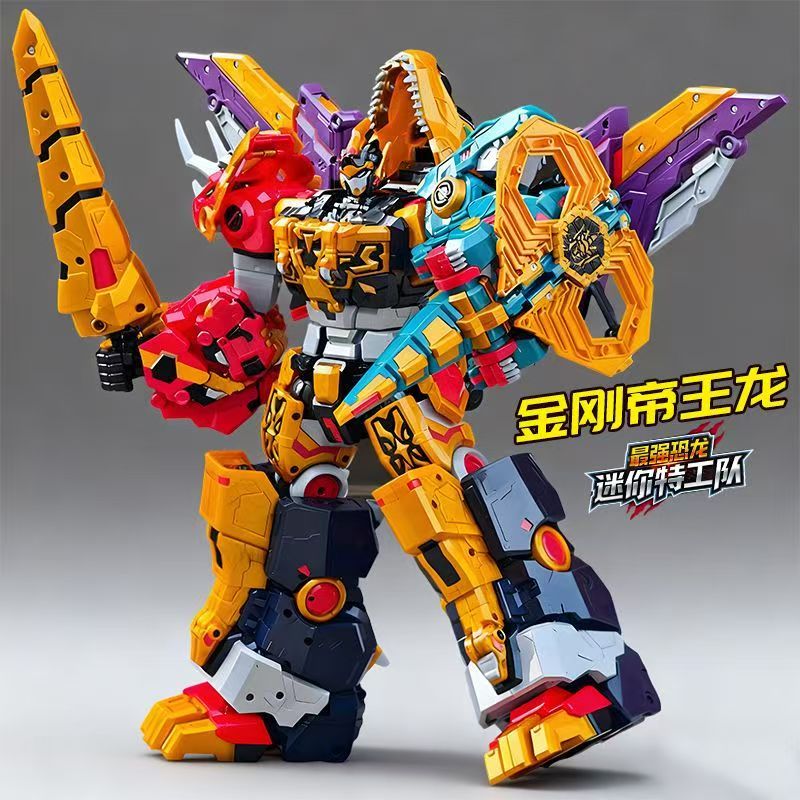 Model Kit Megazord - MiniForce Dinoid Warrior Transformatierobot Dinosaurusmodel REX