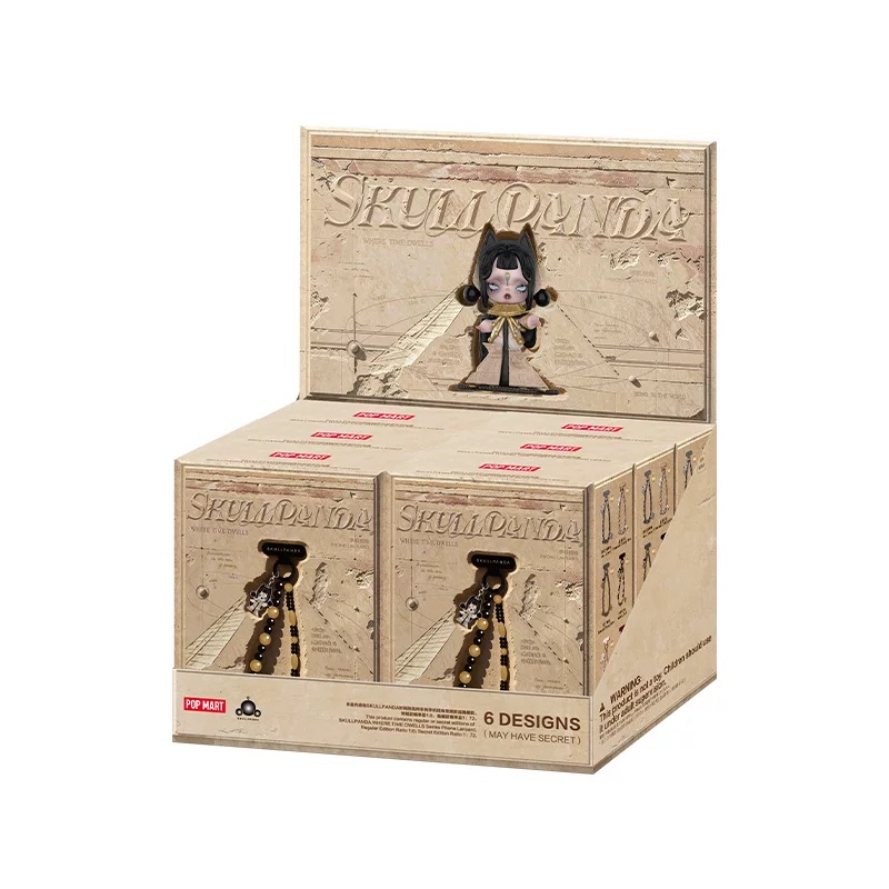 Model Kit Anime Girl - POPMART SKULLPANDA WHERE TIME DWELLS-serie telefoonkoord,