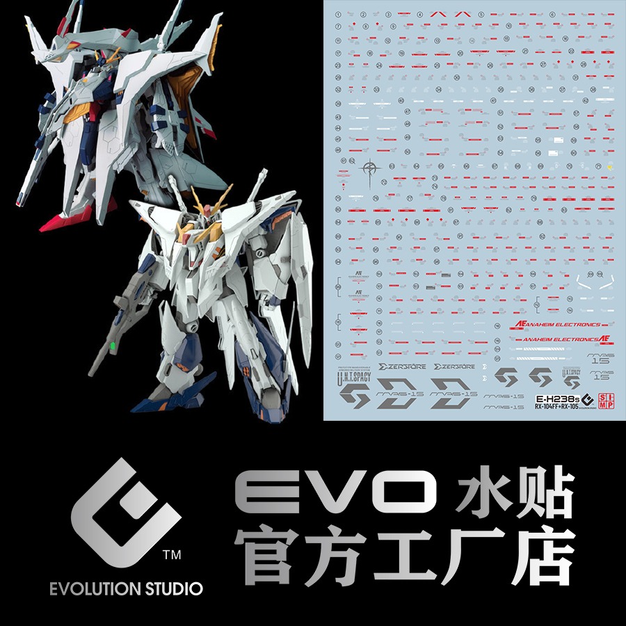 Model Kit Hobby - EVO waterslide-stickers voor de 1/144 HG