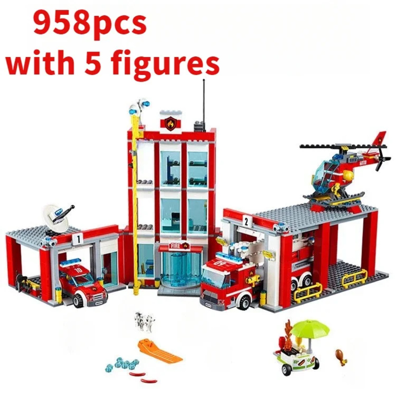 Stad Brandweerkazerne Helikopt - Lego Set City recensie en prijs