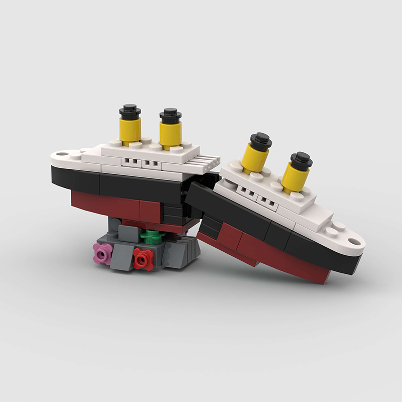Mini RMS Titanic Sank Ship Mod - Model Kit U Boat recensie en prijs