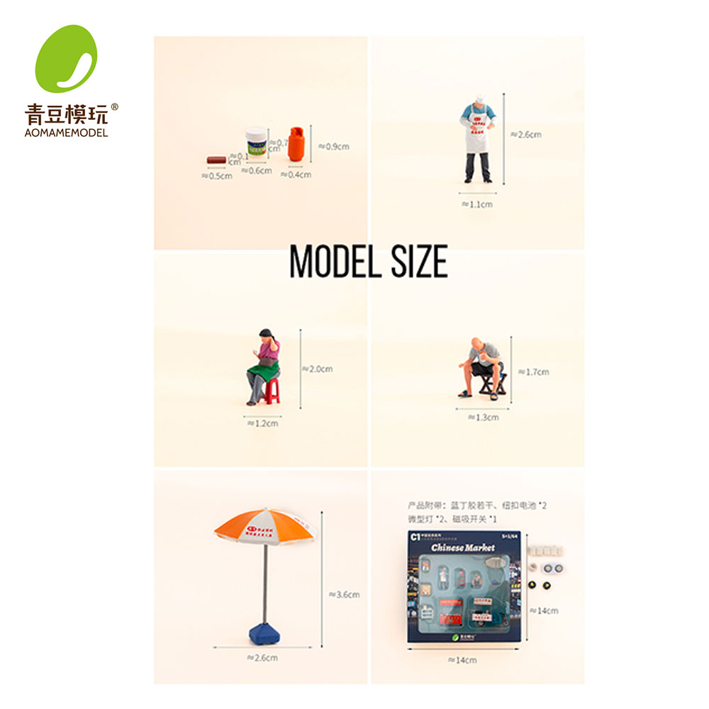 1/64 Nachtmarkt modelbouwset - - Model Kit Resin recensie en prijs